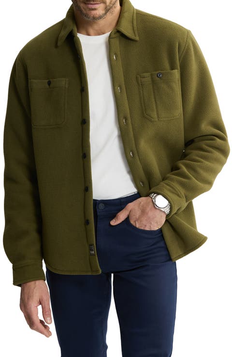 Shirt Jacket with Faux Fur Lining