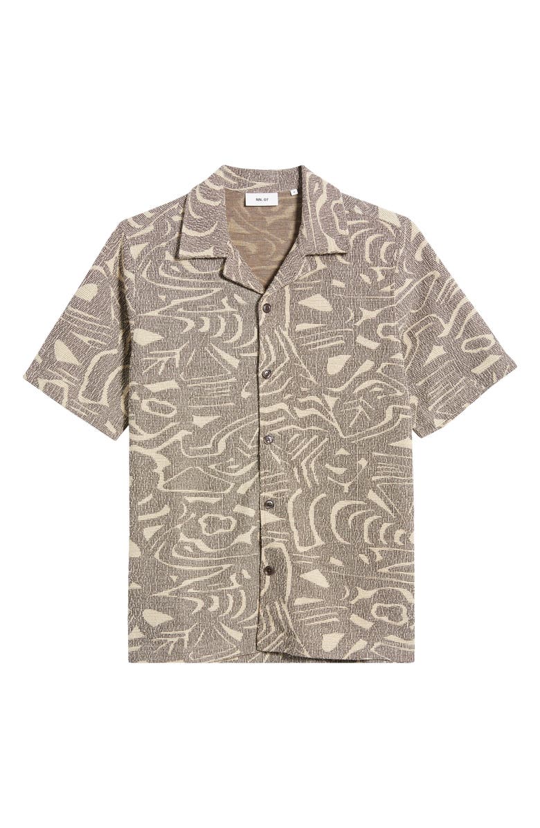 NN07 Julio 3420 Bouclé Jacquard Camp Shirt, Alternate, color,