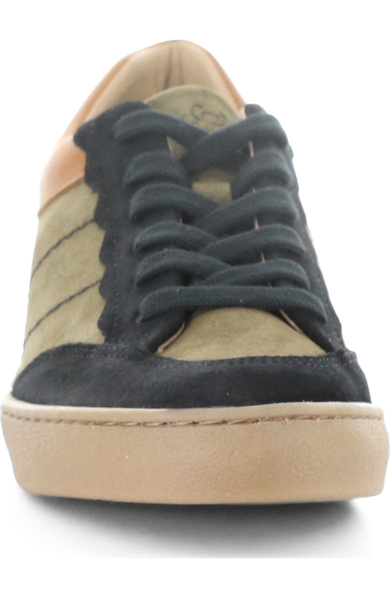 Bos. & Co. Missy Low Top Sneaker, Alternate, color, Black/ Olive Suede/ Patent