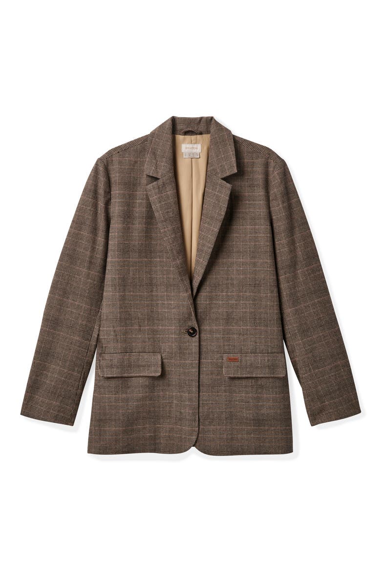 Manhattan Houndstooth Stretch Cotton Sport Coat, Alternate, color, BROWN/ CREAM HOUNDSTOOTH