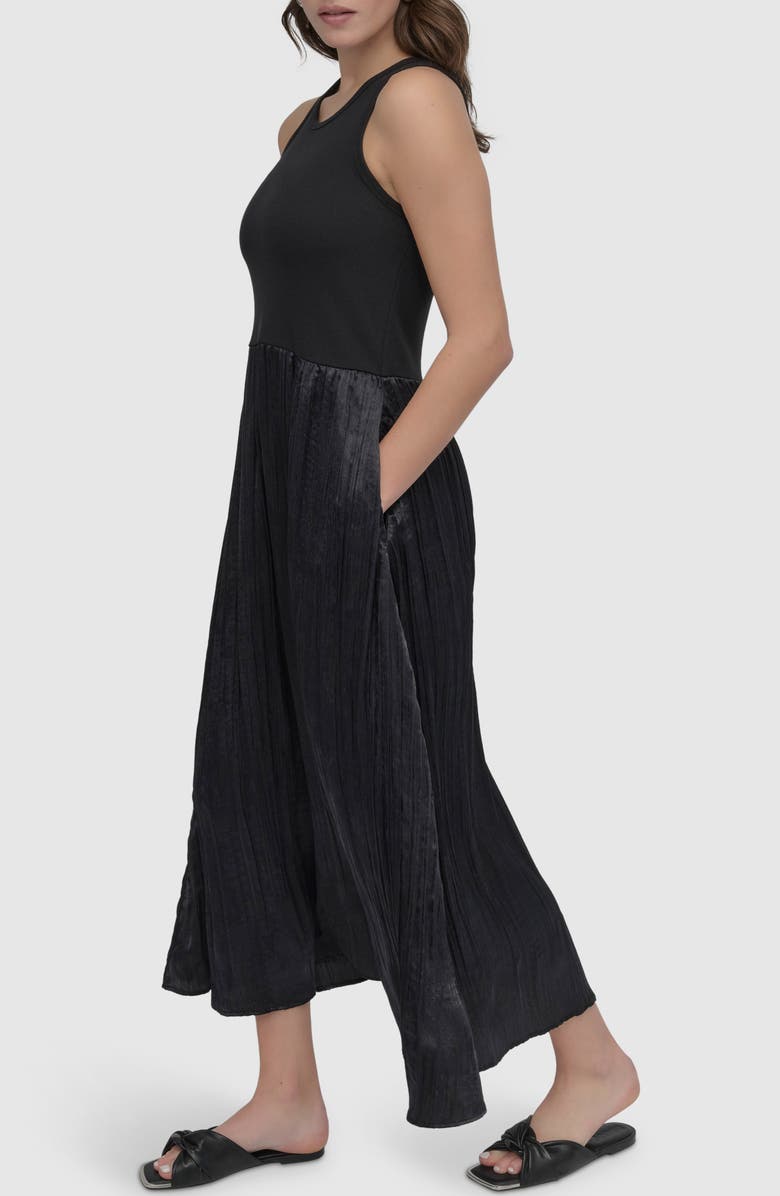 DKNY Mixed Media Maxi Dress, Alternate, color, 
