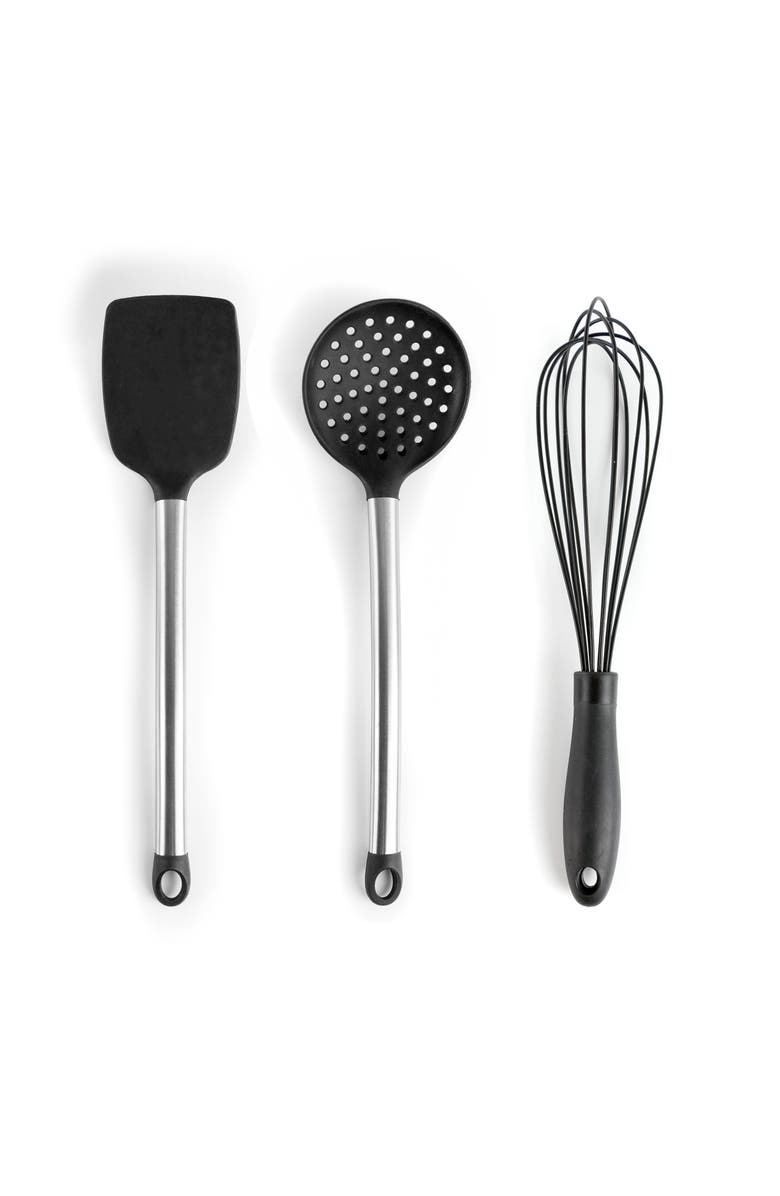 Megachef Silicone and Stainless Steel Cooking Utensils, Set of 14, Alternate, color, Gray