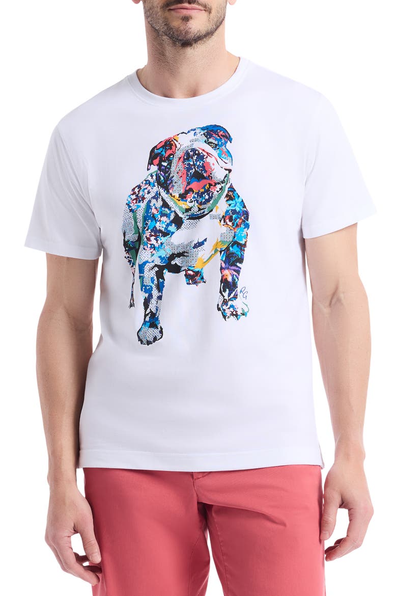 Collage Graham Cotton Graphic T-Shirt, Main, color, WHITE