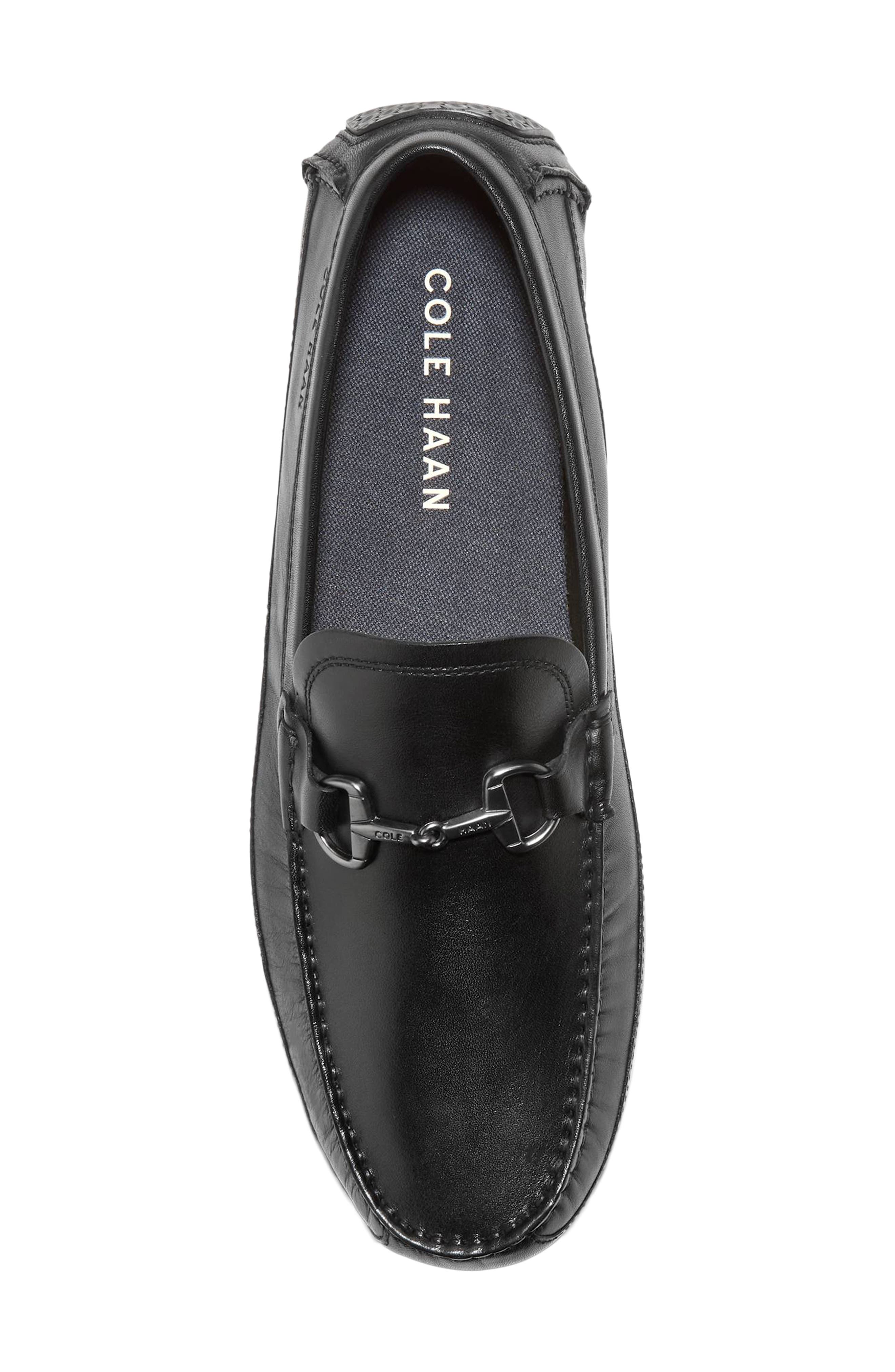 Hutchison Grand Bit Driving Loafer, Alternate, color, BLACK / BLACK