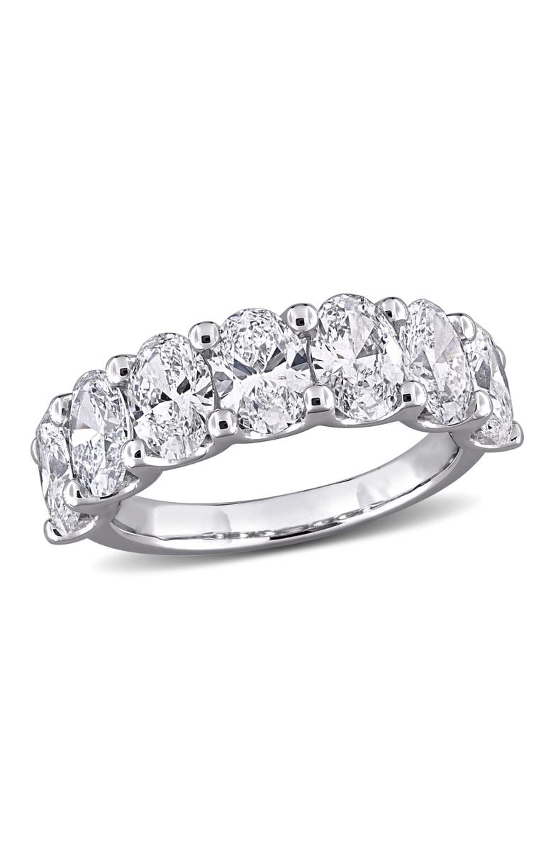 Julianna B. 3-1/2 CTW Lab-Grown Diamond Oval 7-Stone Band 14k, Main, color, 