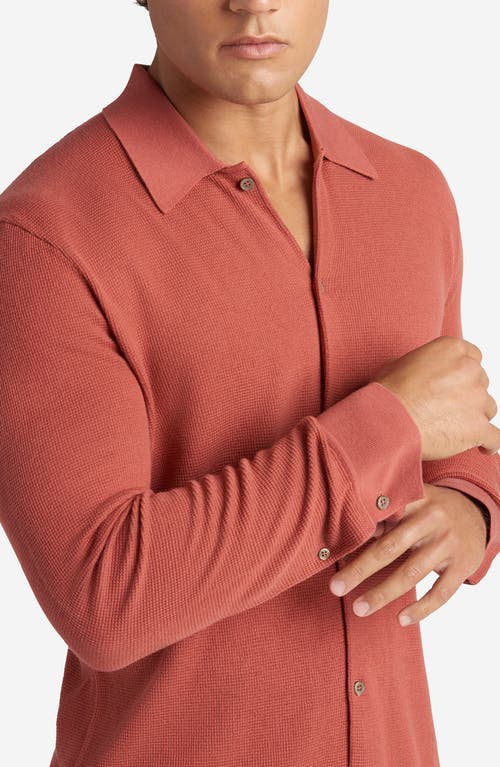 Shop Goodlife Mini Waffle Long Button-up Shirt