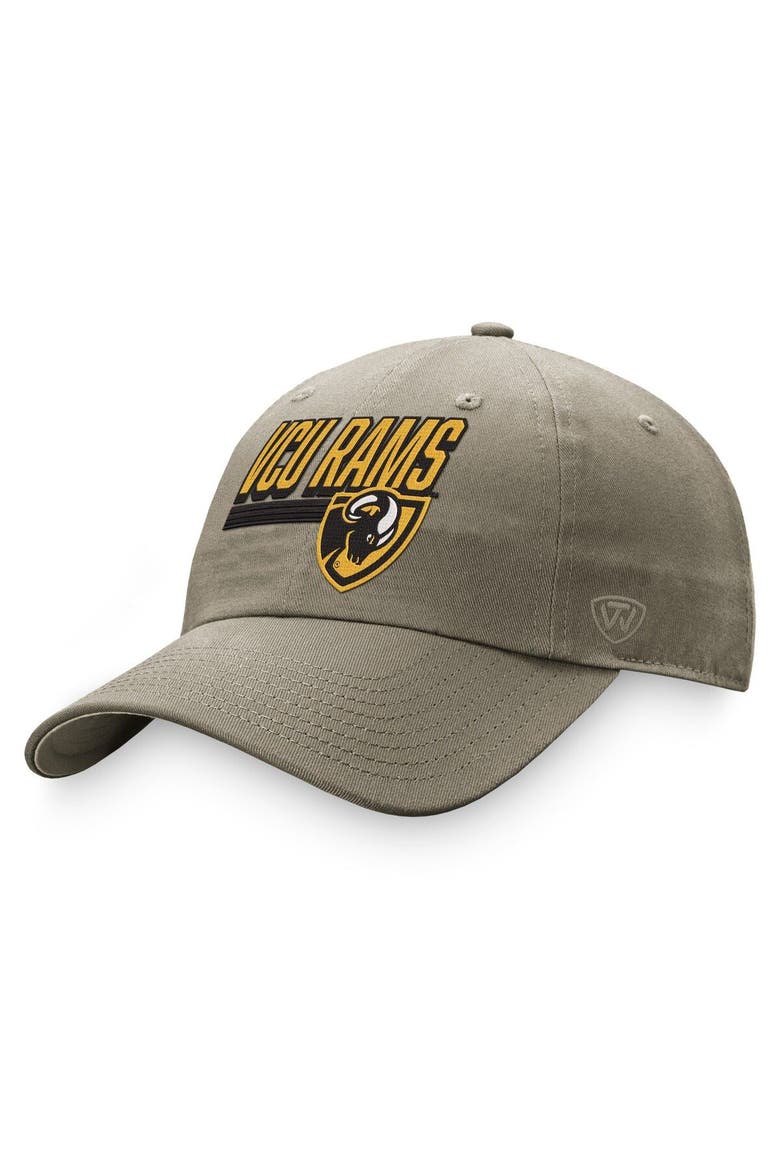 Men's Top of the World Khaki VCU Rams Slice Adjustable Hat, Main, color, Khaki