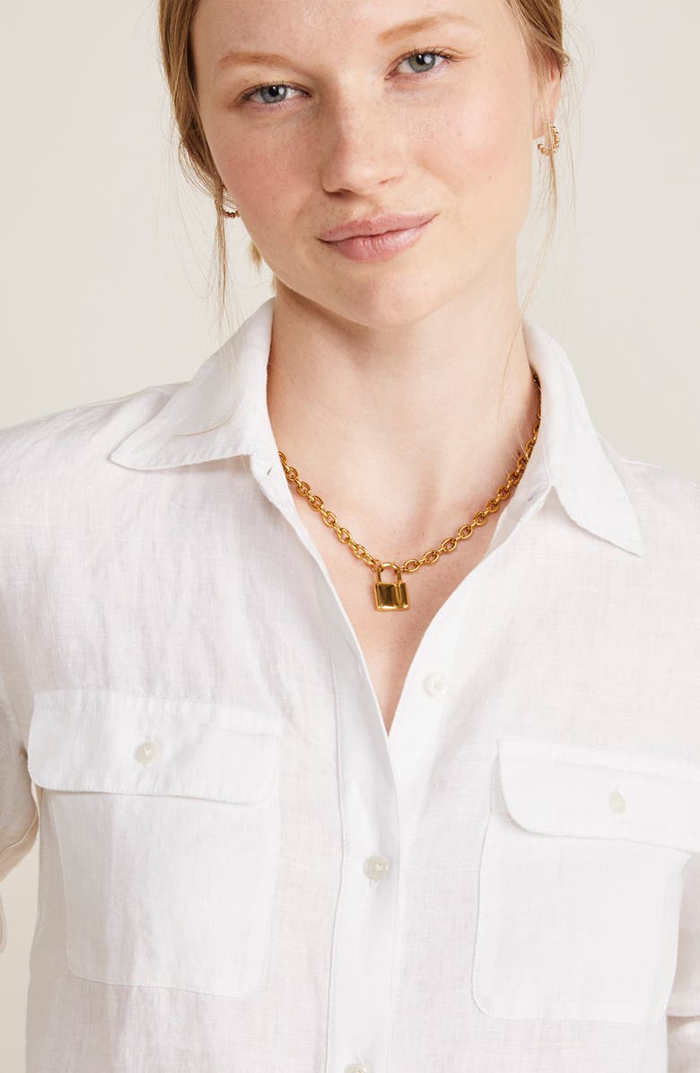 vineyard vines Long Sleeve Linen Button-Up Shirt, Alternate, color,