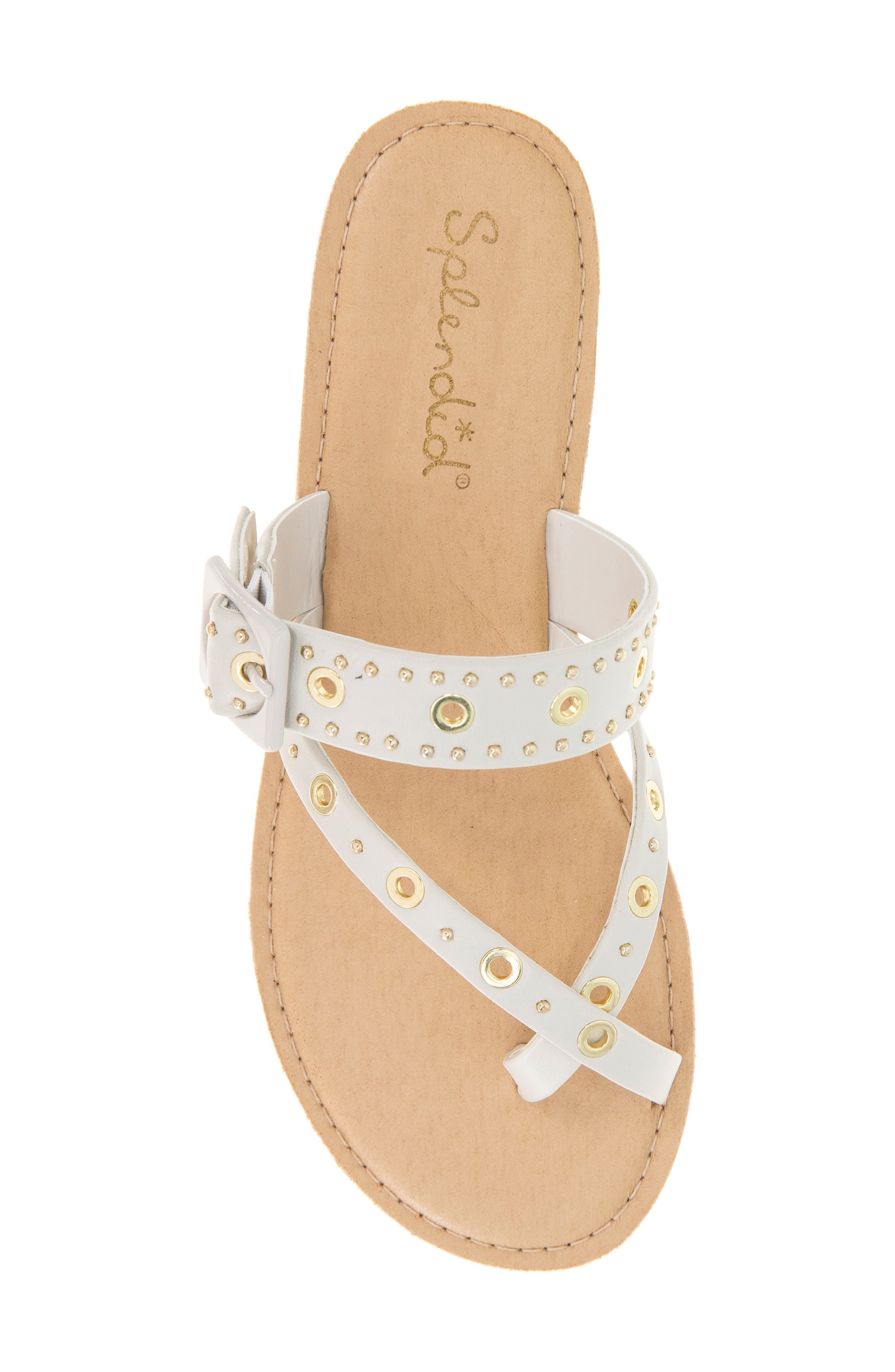 Silas Studded Toe Loop Sandal, Alternate, color, WHITE SAND