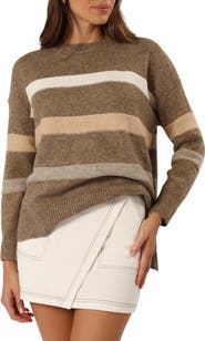 Petal & Pup Esther Stripe Oversize Sweater