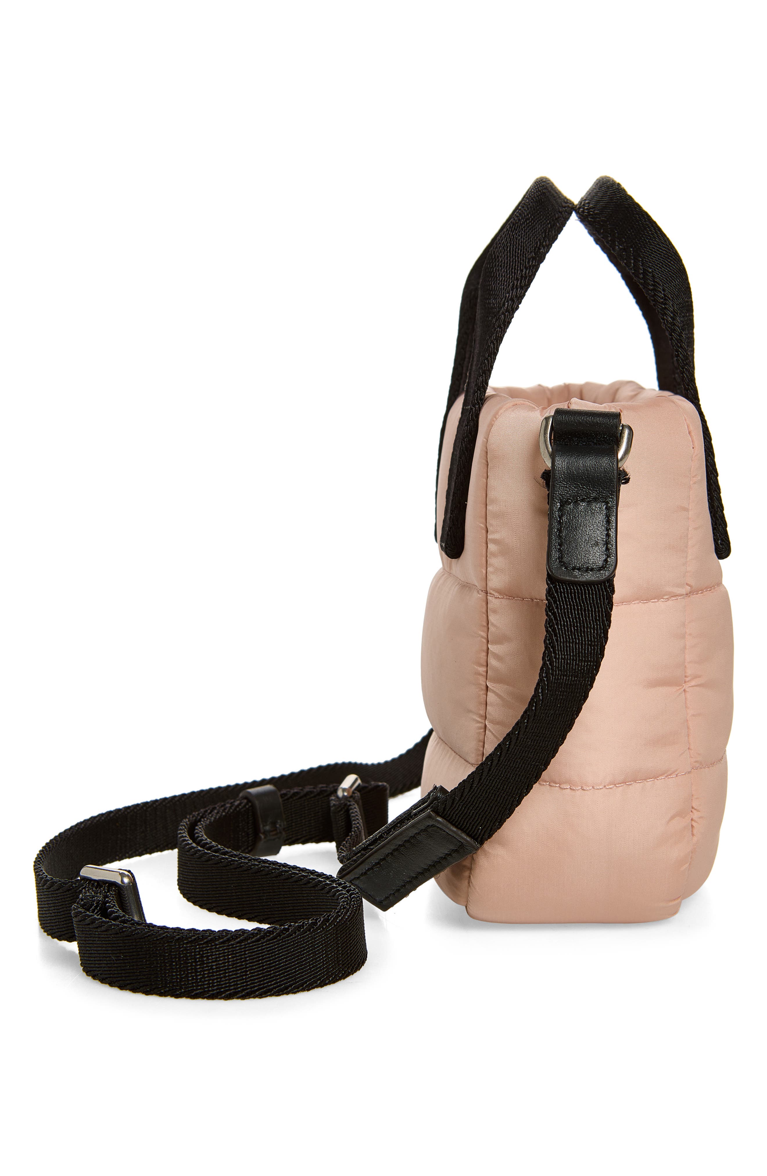 Micro Caradoc Puffer Tote, Alternate, color, PINK