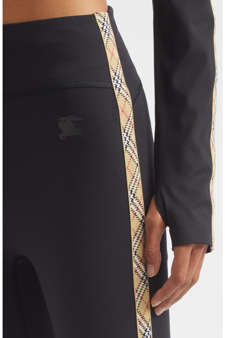 Alexia Side Check Legging, Alternate, color, BLACK