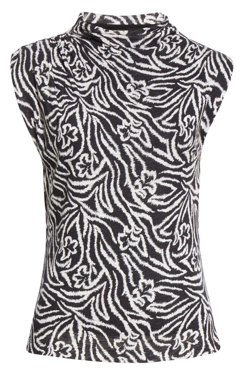 Rebecca Taylor Zebra Lily Mock Neck Top, Alternate, color, 