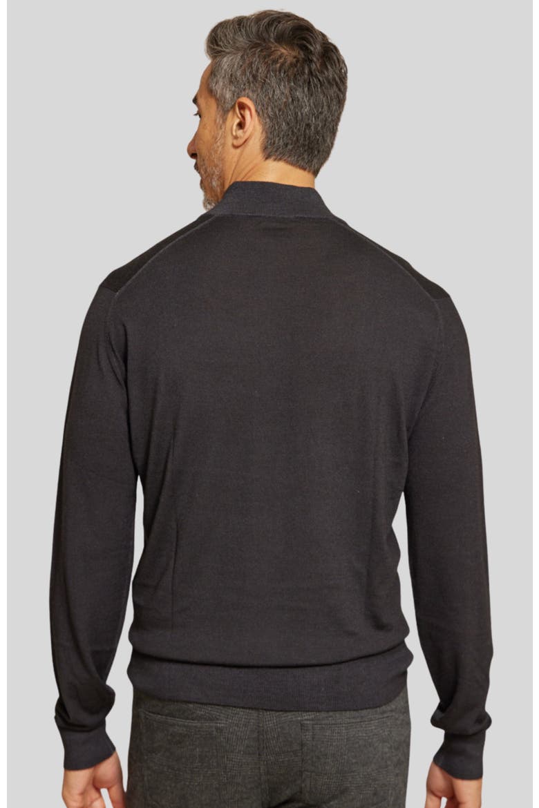 The Archer Long  Sleeve Sweater, Alternate, color, Black
