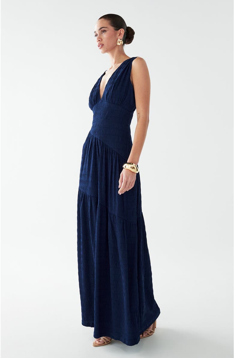 BWLDR Laney Maxi Dress, Alternate, color, Navy Blue