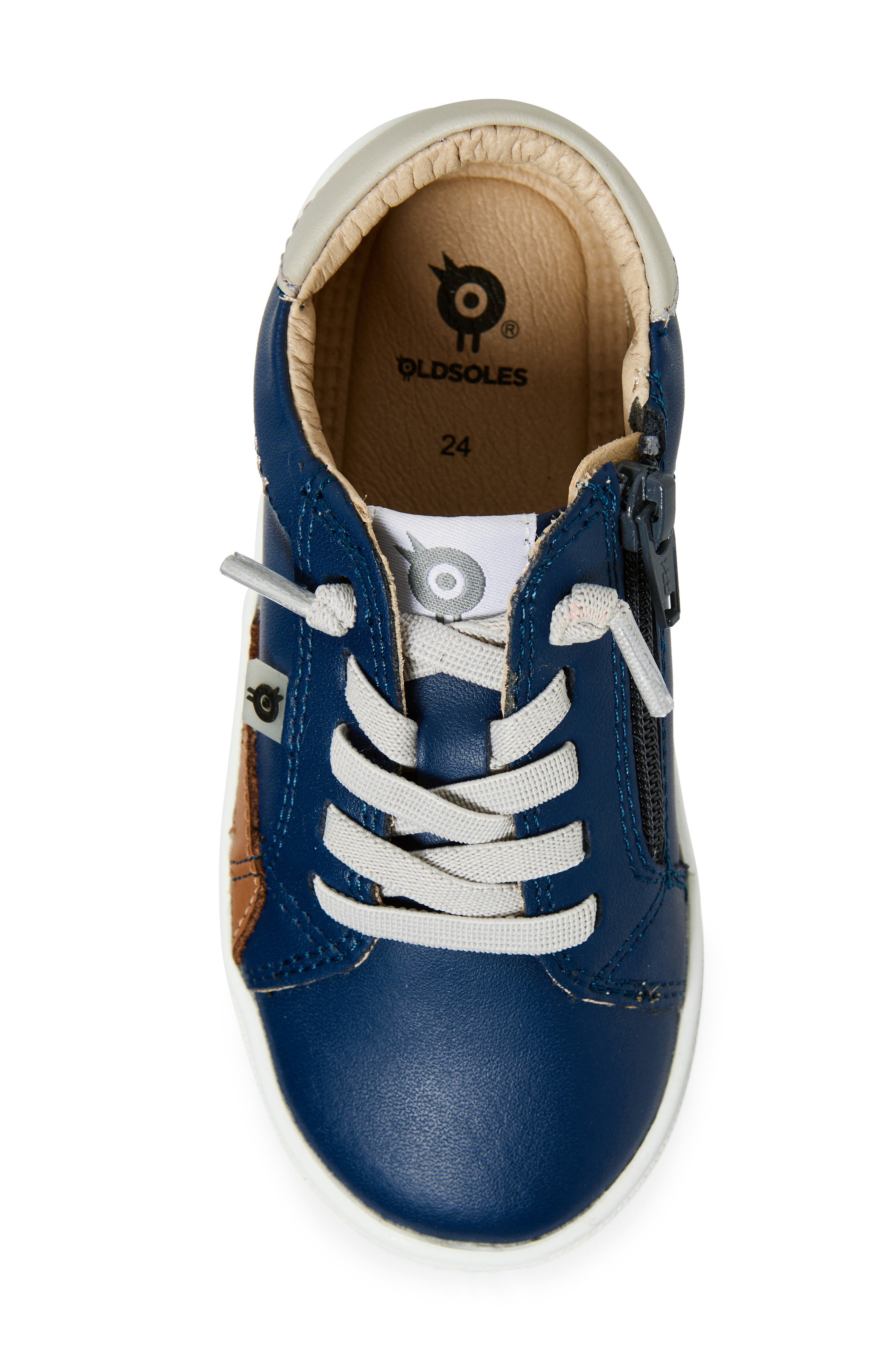 OLD SOLES Kids' Blade Runner Sneaker, Alternate, color, Denim / Gris / Tan