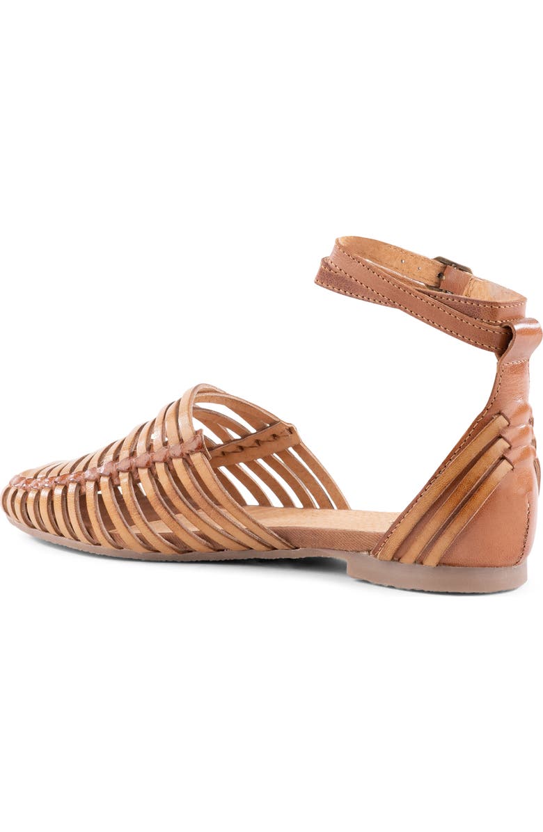 Seychelles Trinket Ankle Strap Flat, Alternate, color, Cognac