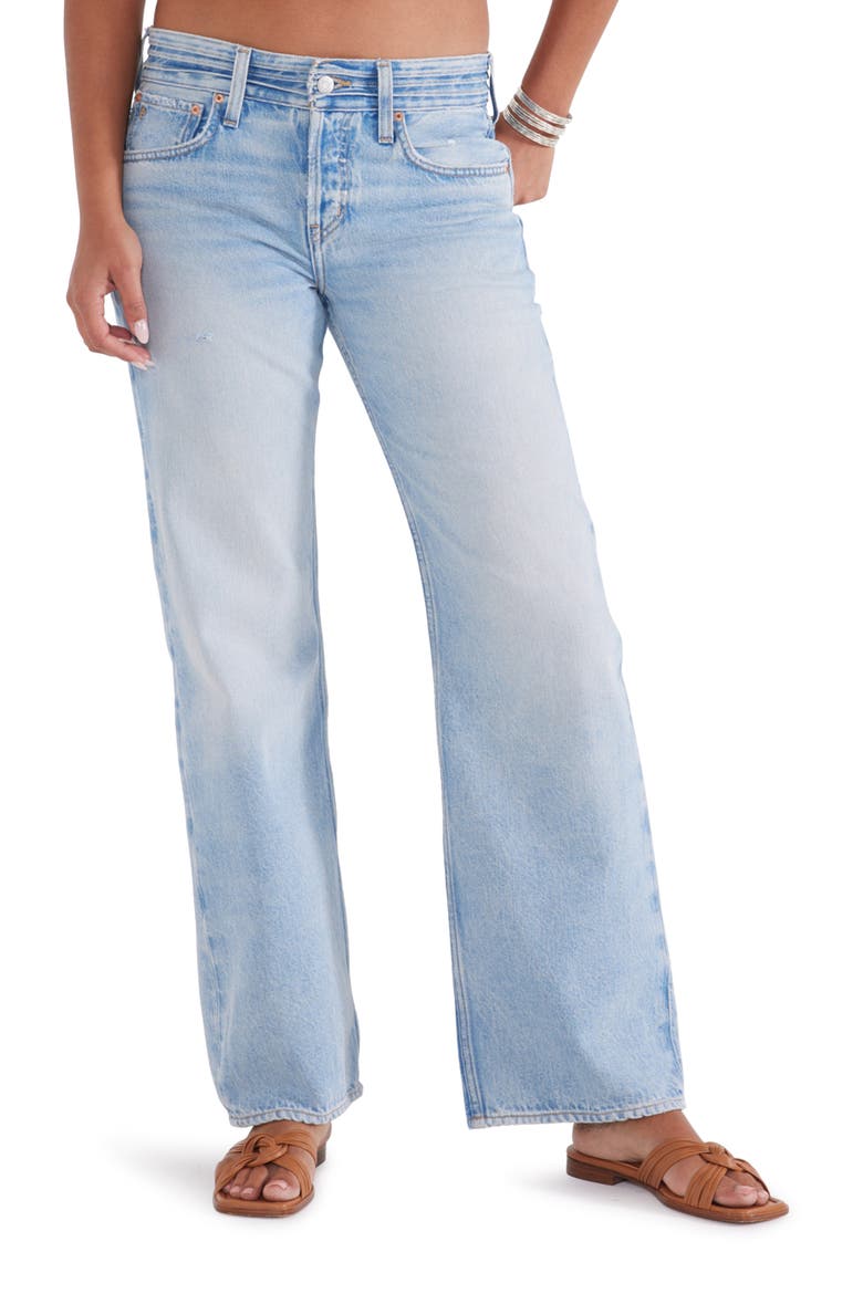 Bianca Banded High Waist Bootcut Jeans, Main, color, SALADITA