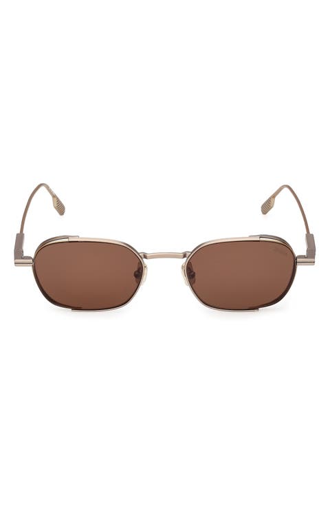 52mm Geometric Sunglasses