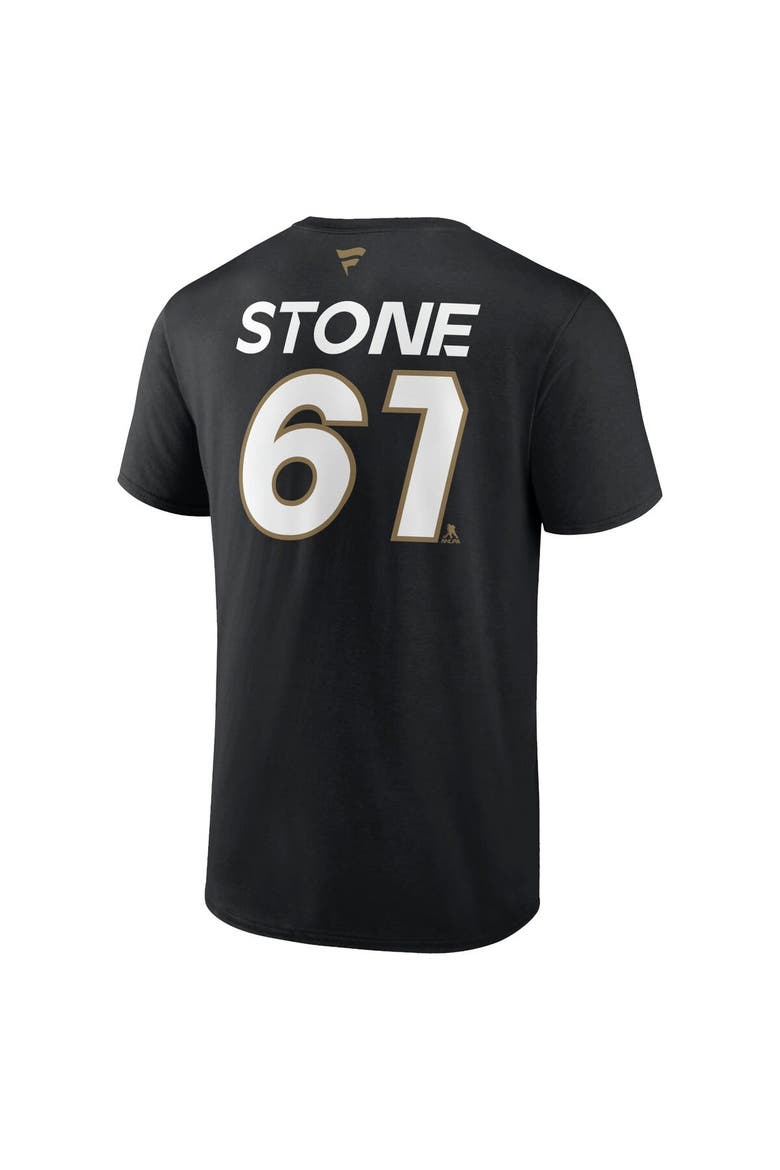 Men's Fanatics Branded Mark Stone Black Vegas Golden Knights Authentic Pro Prime Name & Number T-Shirt, Alternate, color, Black