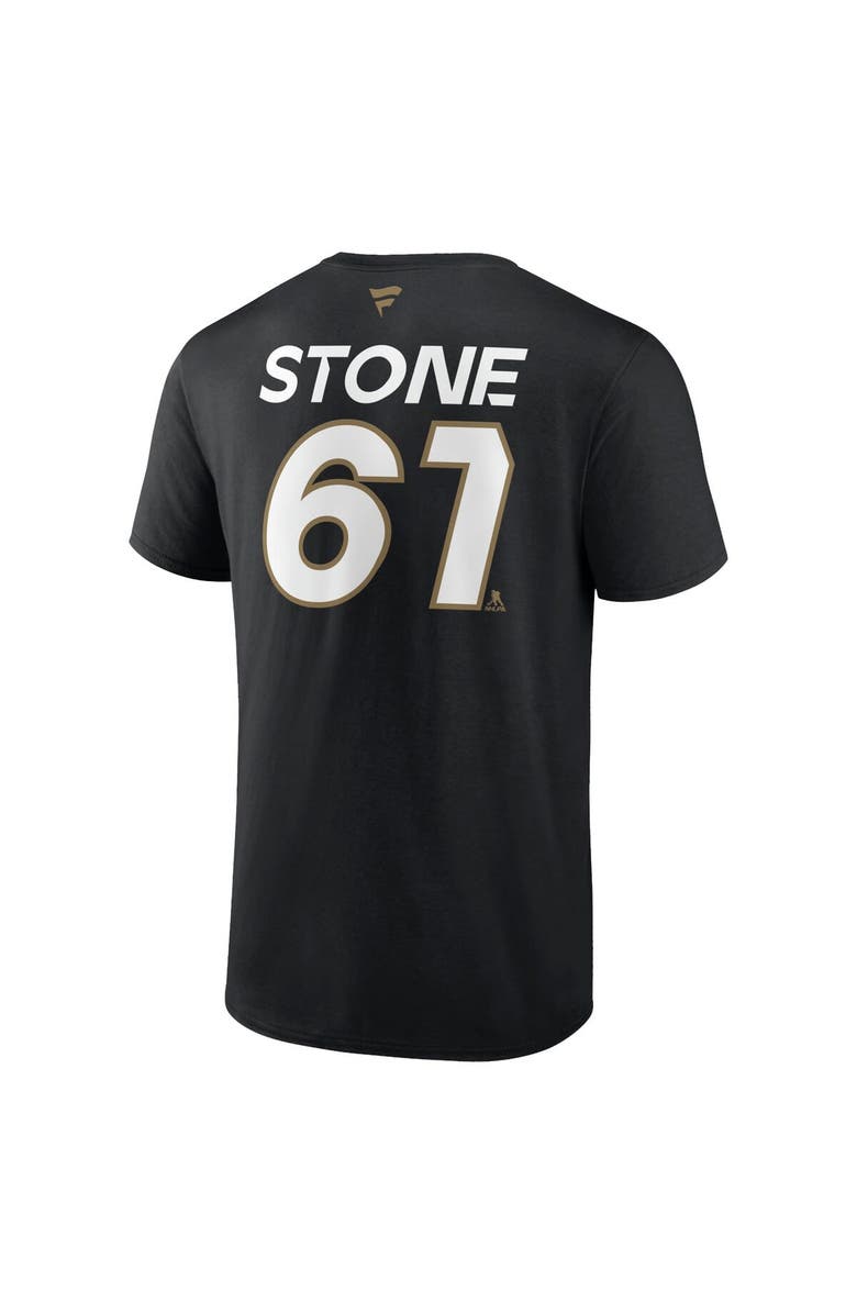 FANATICS Men's Fanatics Branded Mark Stone Black Vegas Golden Knights Authentic Pro Prime Name & Number T-Shirt, Alternate, color, Black