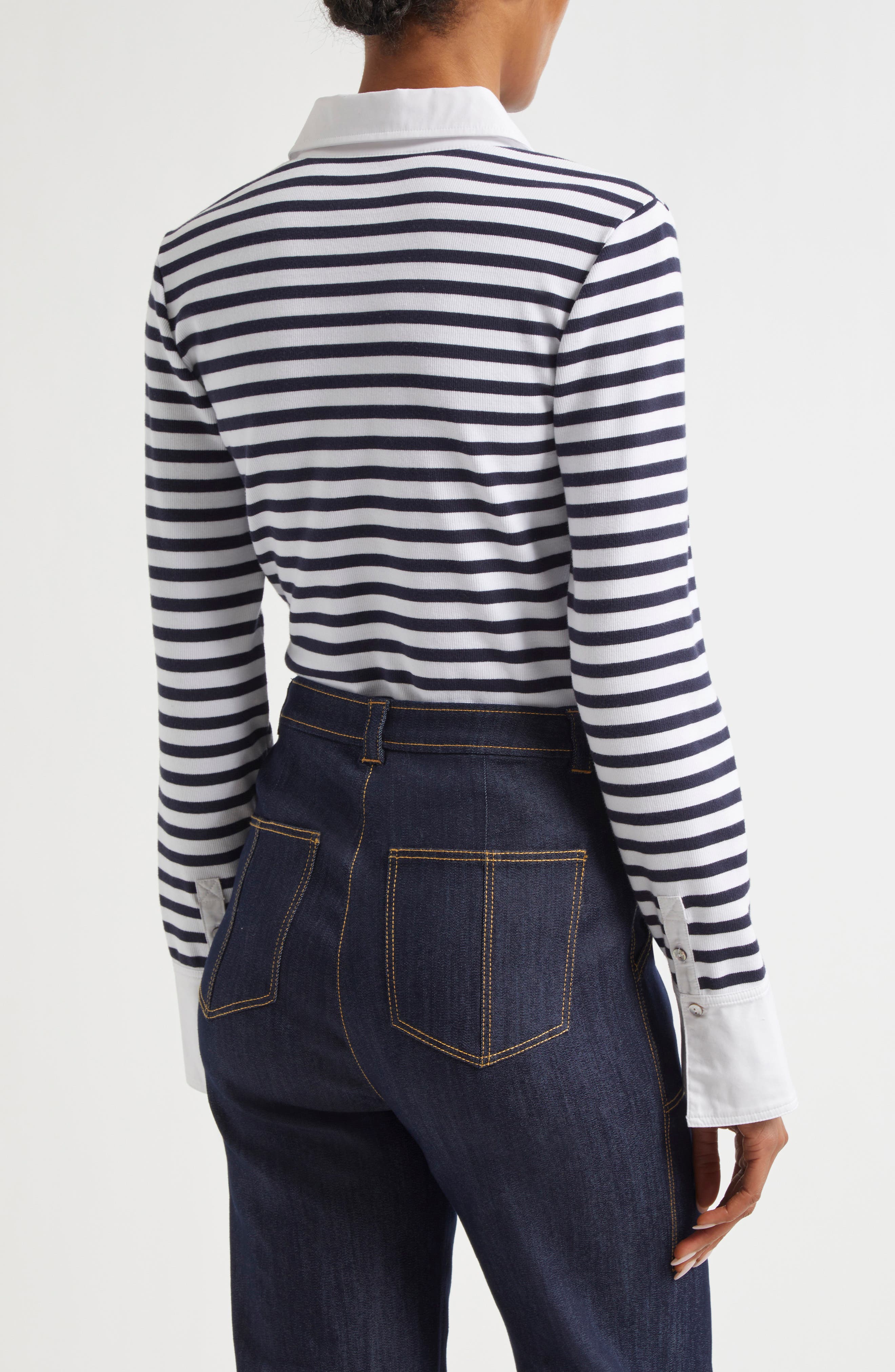 Jaden Stripe Polo Top - image 2