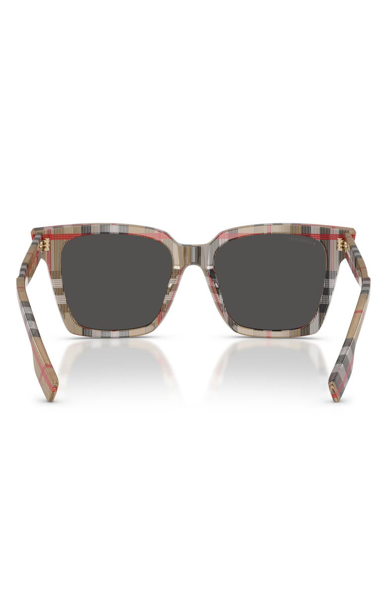 Burberry 53mm Square Sunglasses, Alternate, color, Vintage Check/ Dark Grey