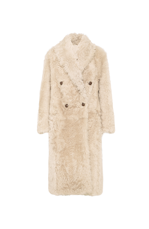 Soft shearling coat