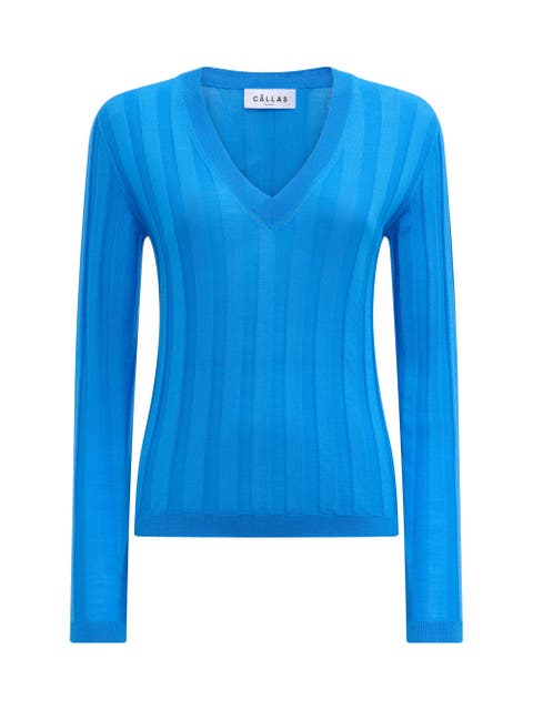 Rione V-Neck Rib Sweater