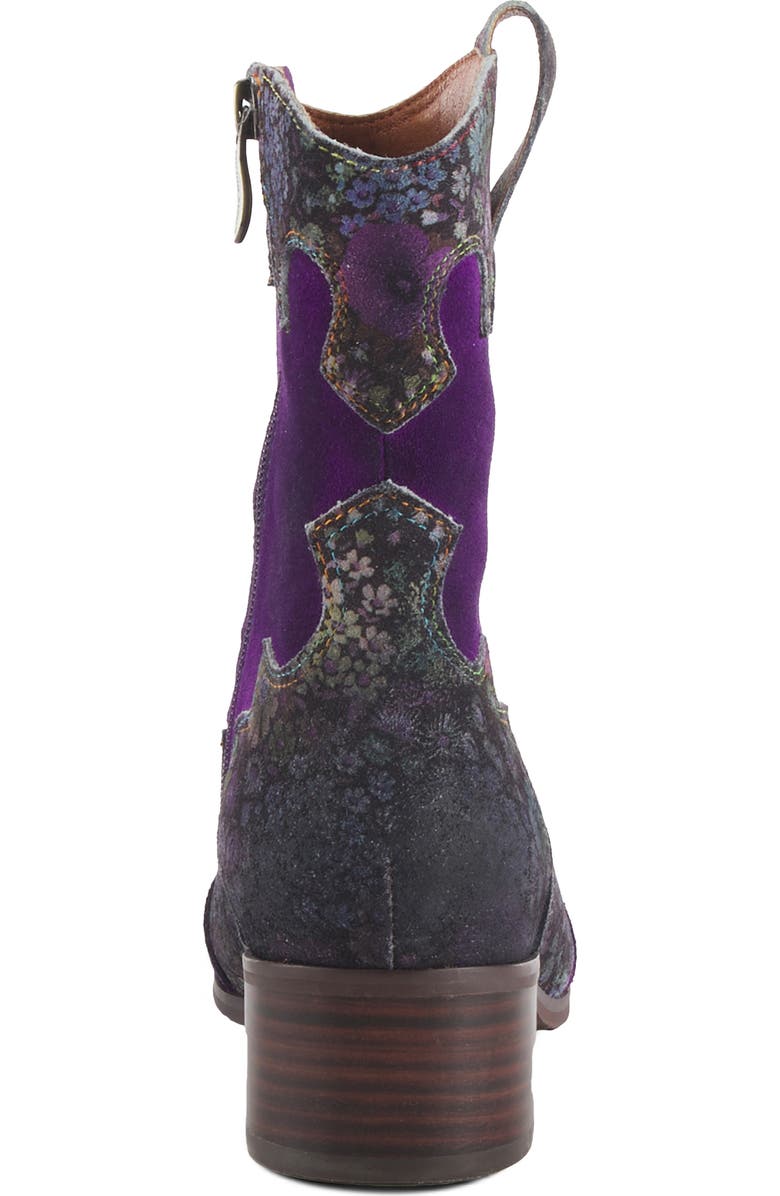 L'Artiste by Spring Step Ladyluck Bootie, Alternate, color, Purple Multi Suede