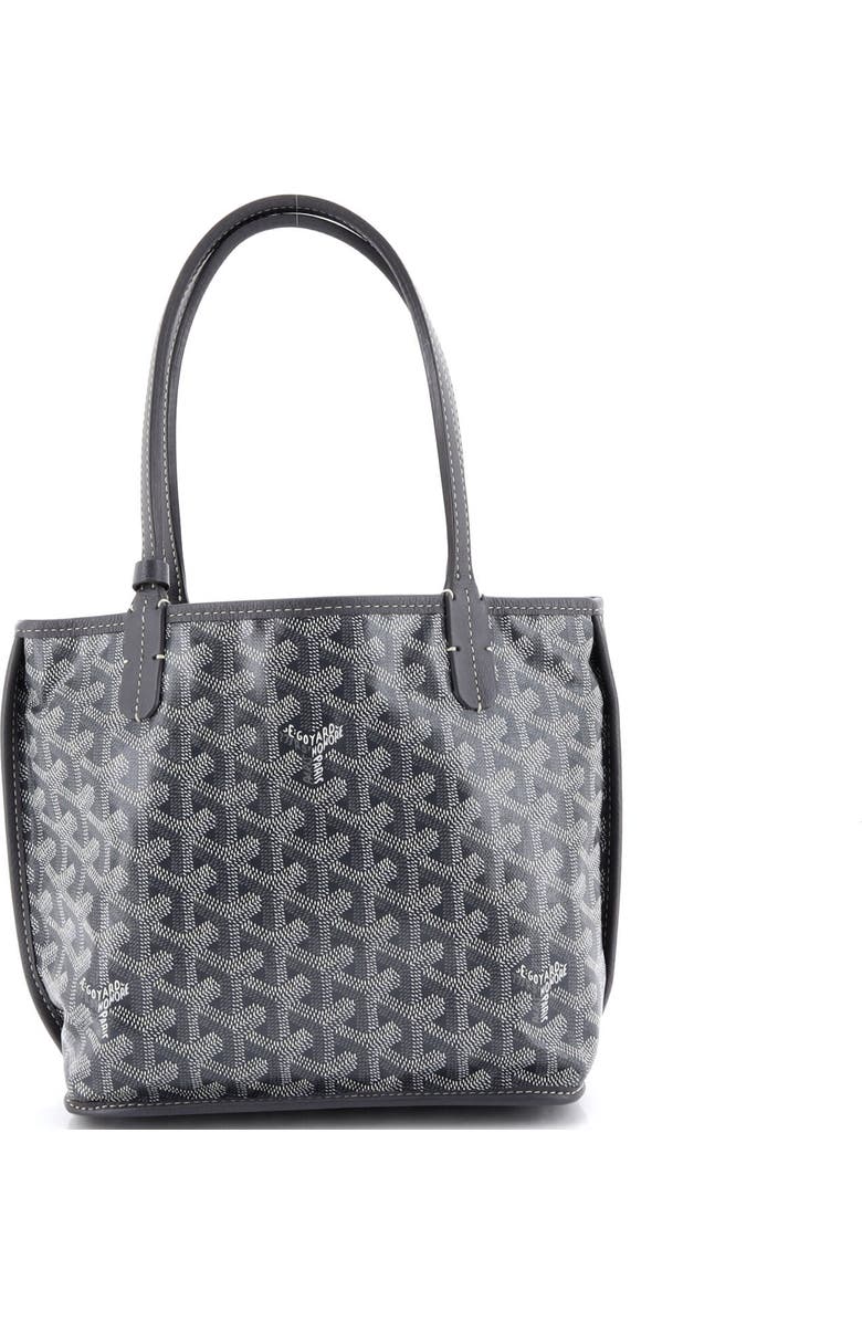 Pre-Owned Goyard Anjou Reversible Tote Coated Canvas Mini, Alternate, color, Gray