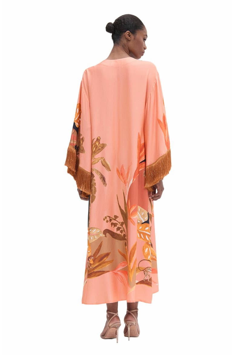 Bananier Caftan, Alternate, color, PEACH
