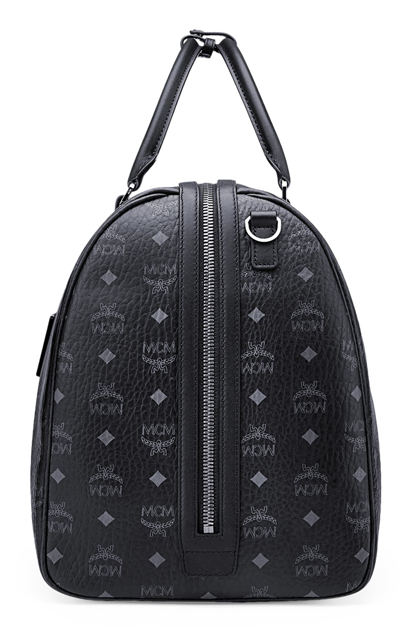 Ottomar Weekender Bag in Visetos, Alternate, color, BLACK