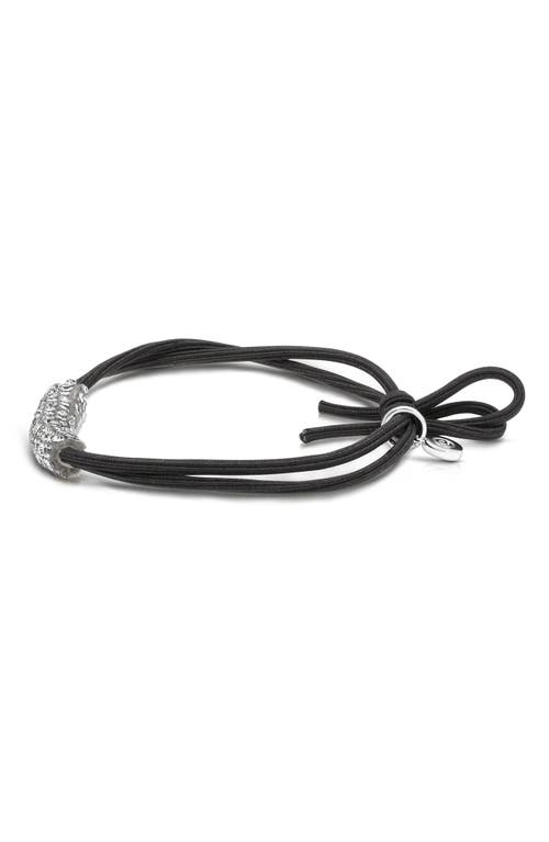 Ettika Simple Sparkle Hair Tie In Silver