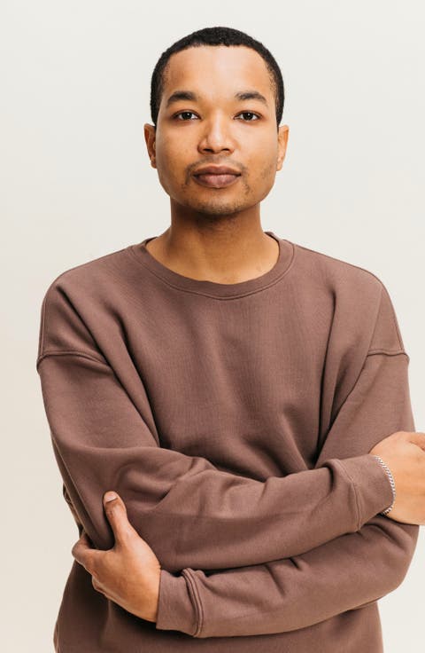 Men's Organic Cotton Teddy Oversized Crewneck