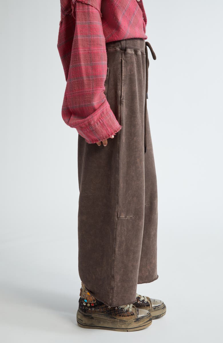 R13 Cotton French Terry Sweatpants, Alternate, color, Brown