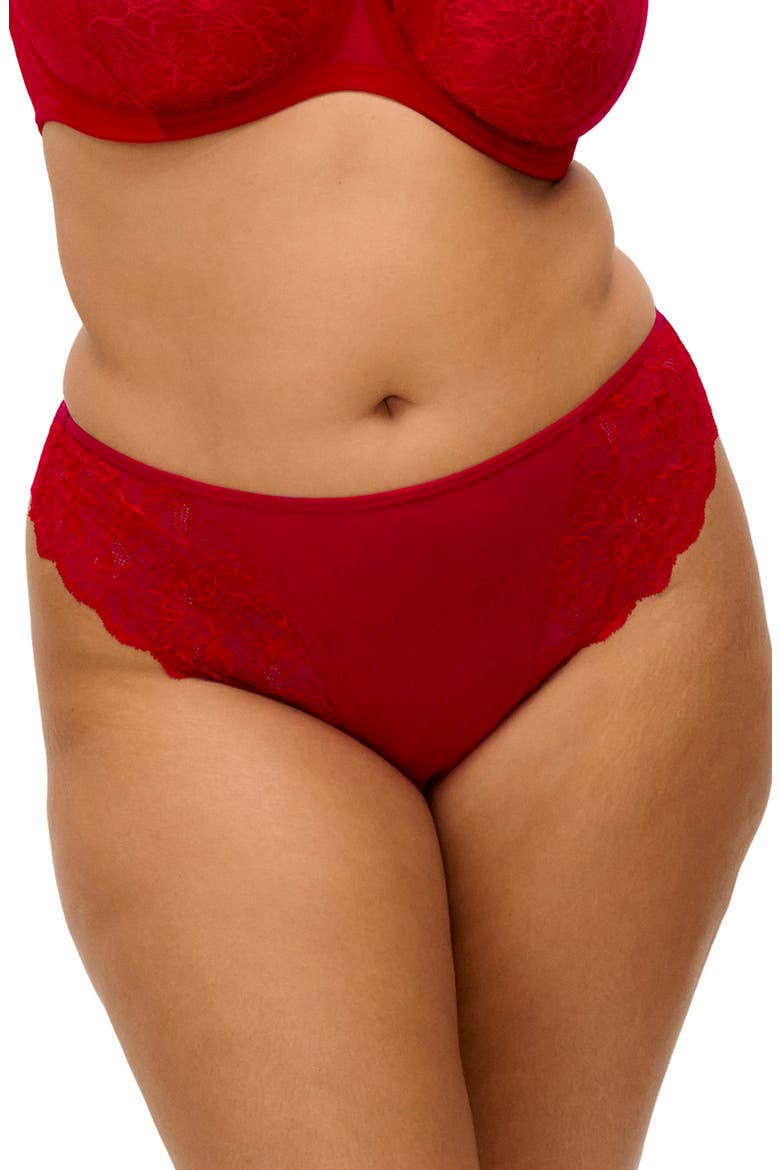 Brianna Lace & Mesh Thong, Main, color, HTERED