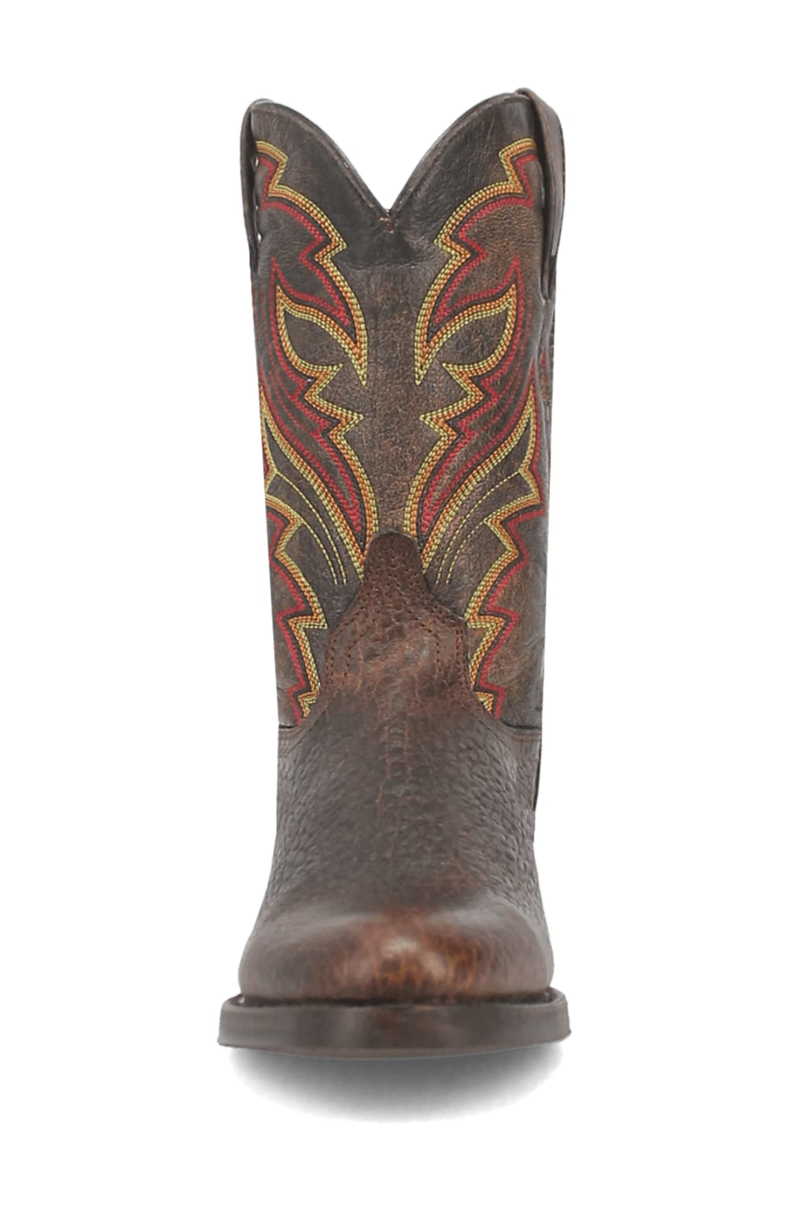 Dingo Young Gun Embroidered Cowboy Boot, Alternate, color, Brown