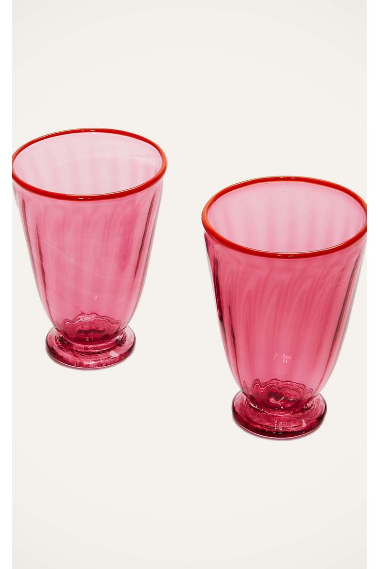 Rainbow Glasses Set Of 2, Alternate, color, Fucsia