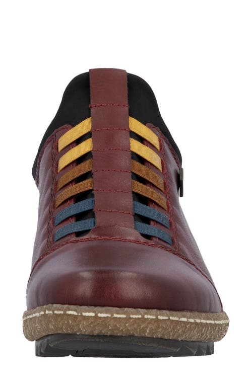 Rieker Liv 62 Slip-on Sneaker In Burgundy