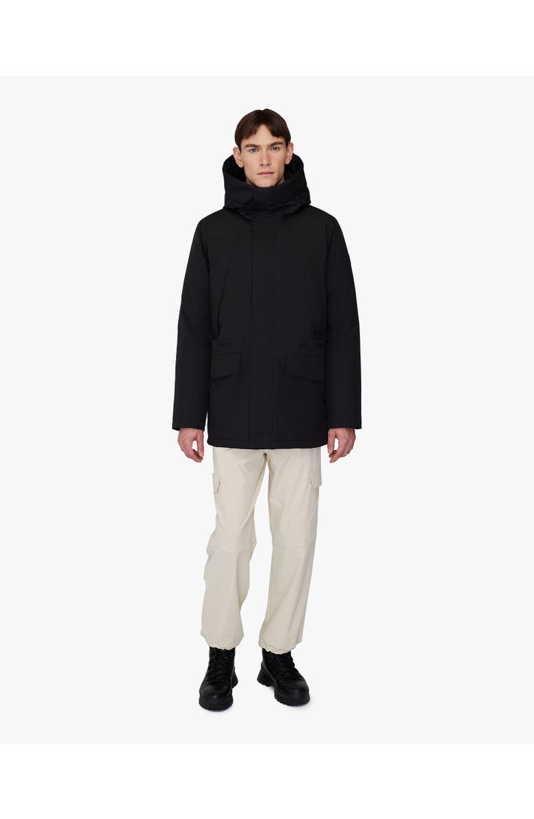 Quartz Co. GRANT | Hooded Down Winter Jacket, Alternate, color, Black