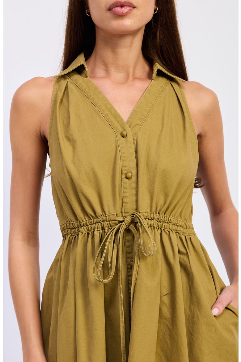 Elin Midi Dress, Alternate, color, OLIVE