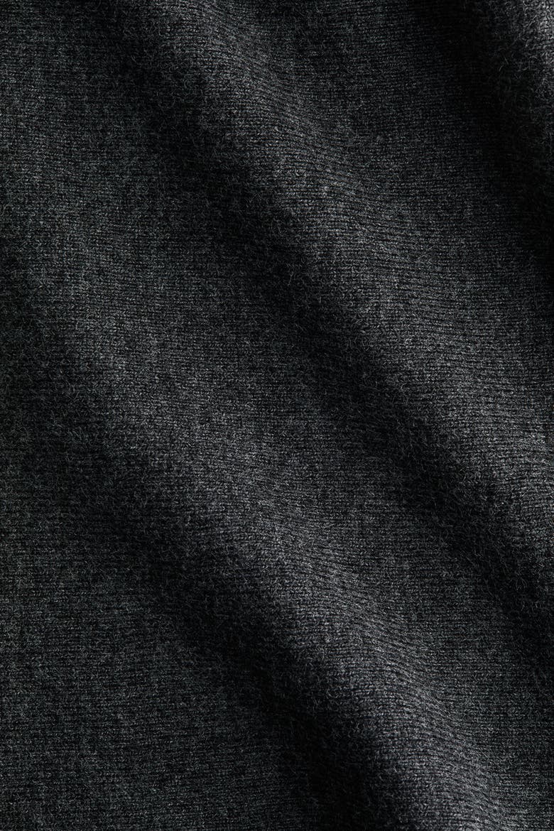 Knitted V-neck Top, Alternate, color, Dark gray