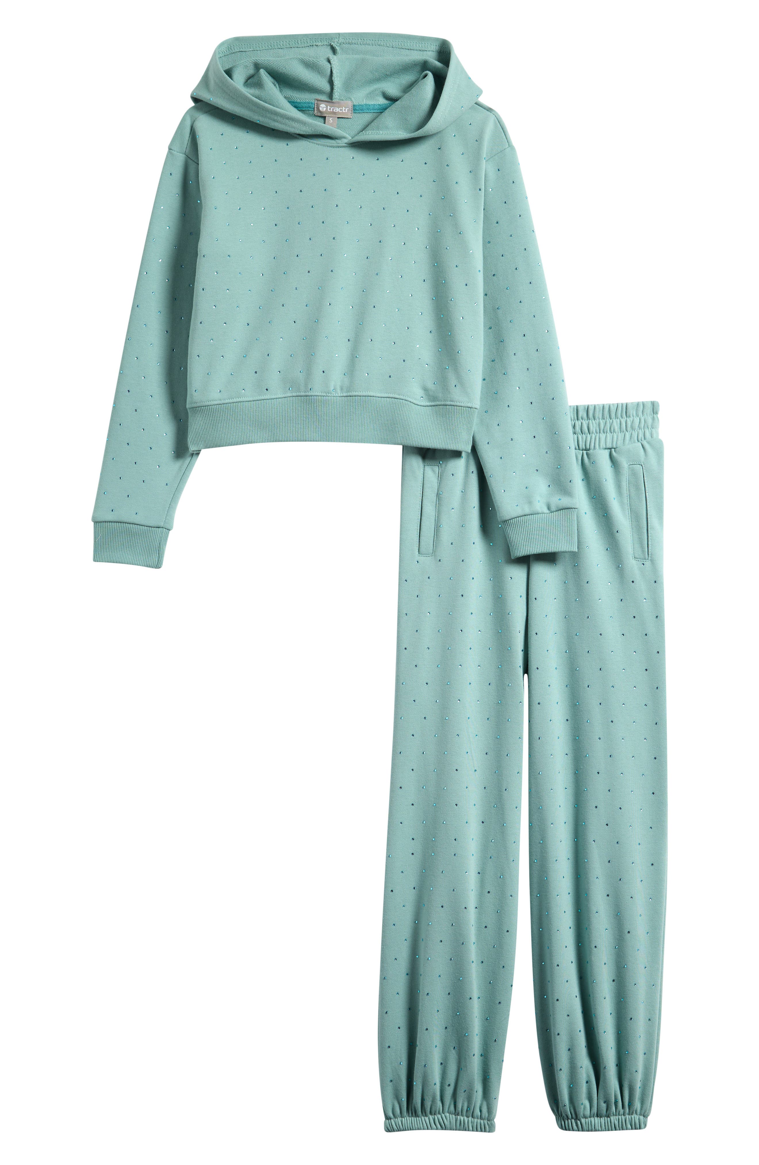 Kids' Crystal Accent Hoodie & Jogger Set