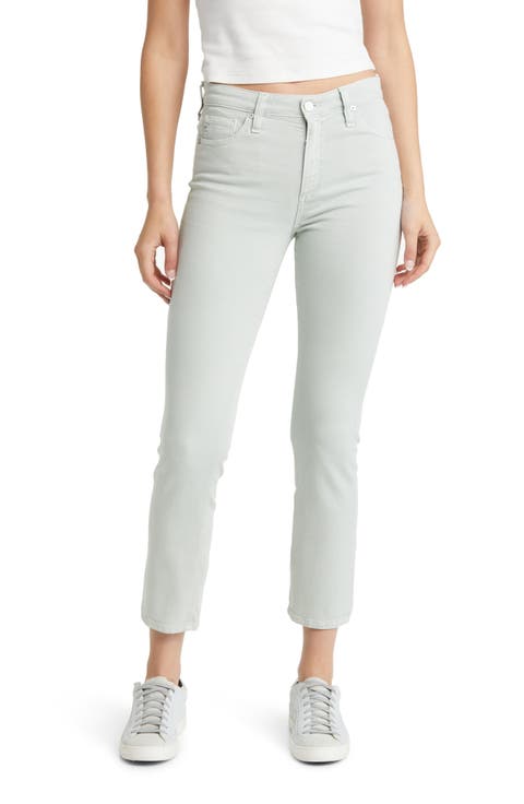 Mari High Waist Ankle Straight Leg Jeans