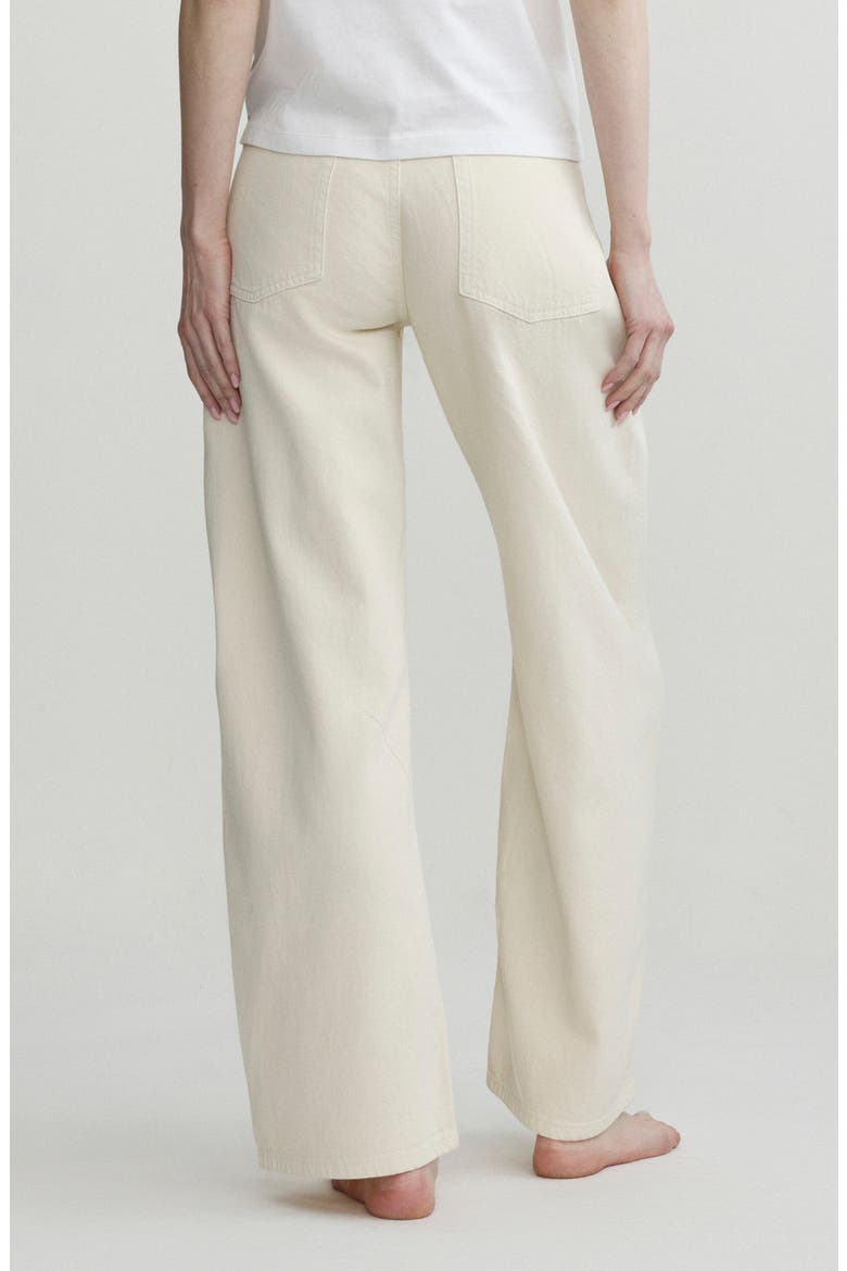 Maternity Taylor Relaxed Barrel Jeans, Alternate, color, FLAX AURA
