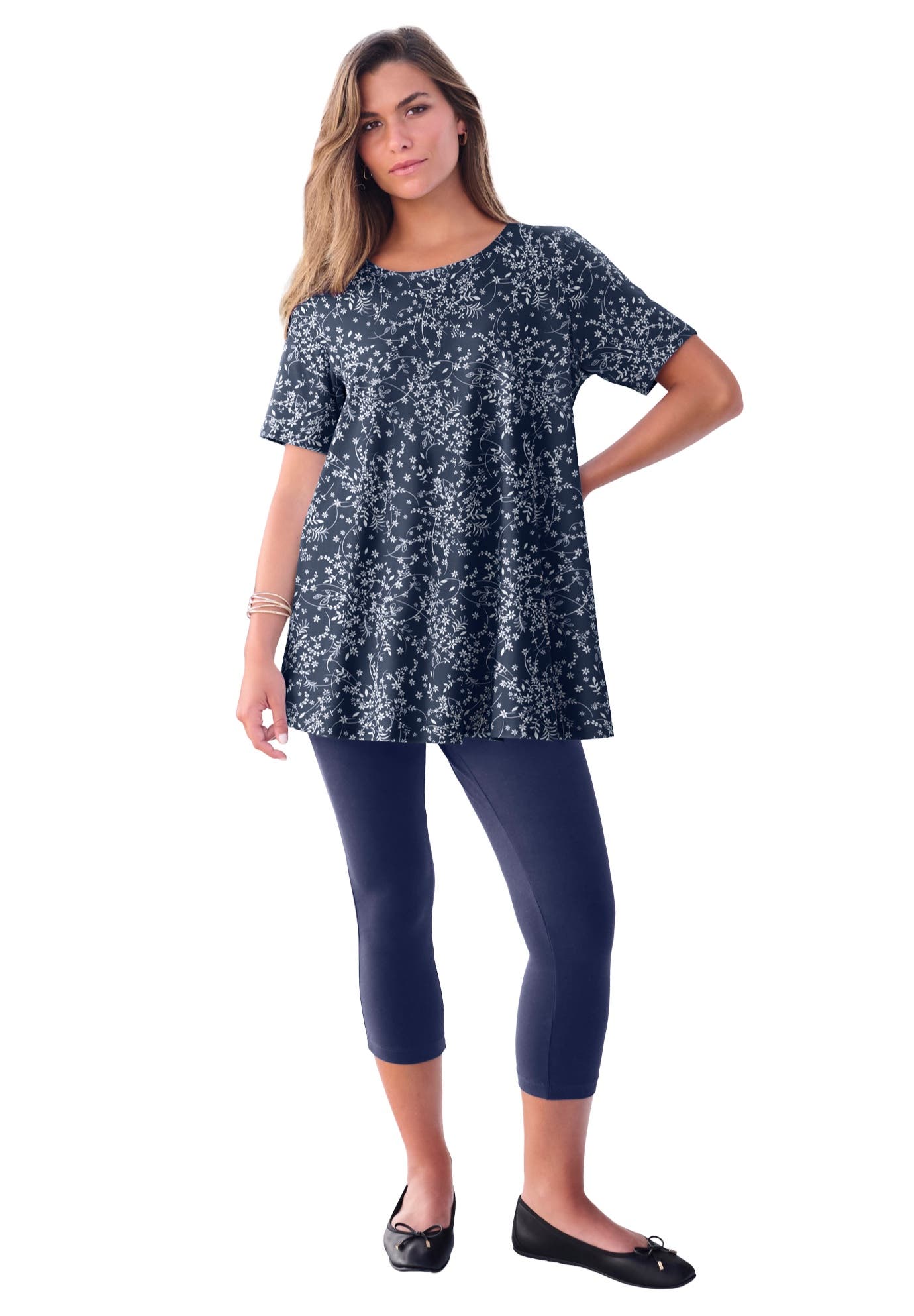 NAVY WISPY DITSY