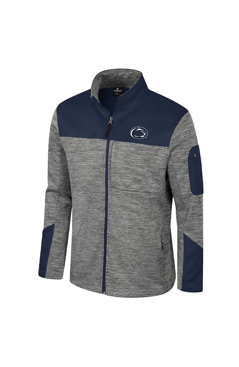 COLOSSEUM Men's Colosseum  Gray/Navy Penn State Nittany Lions Guard Full-Zip Jacket, Alternate, color, 