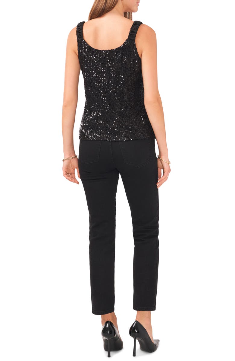 Vince Camuto Sequin Satin Strap Tank, Alternate, color, 