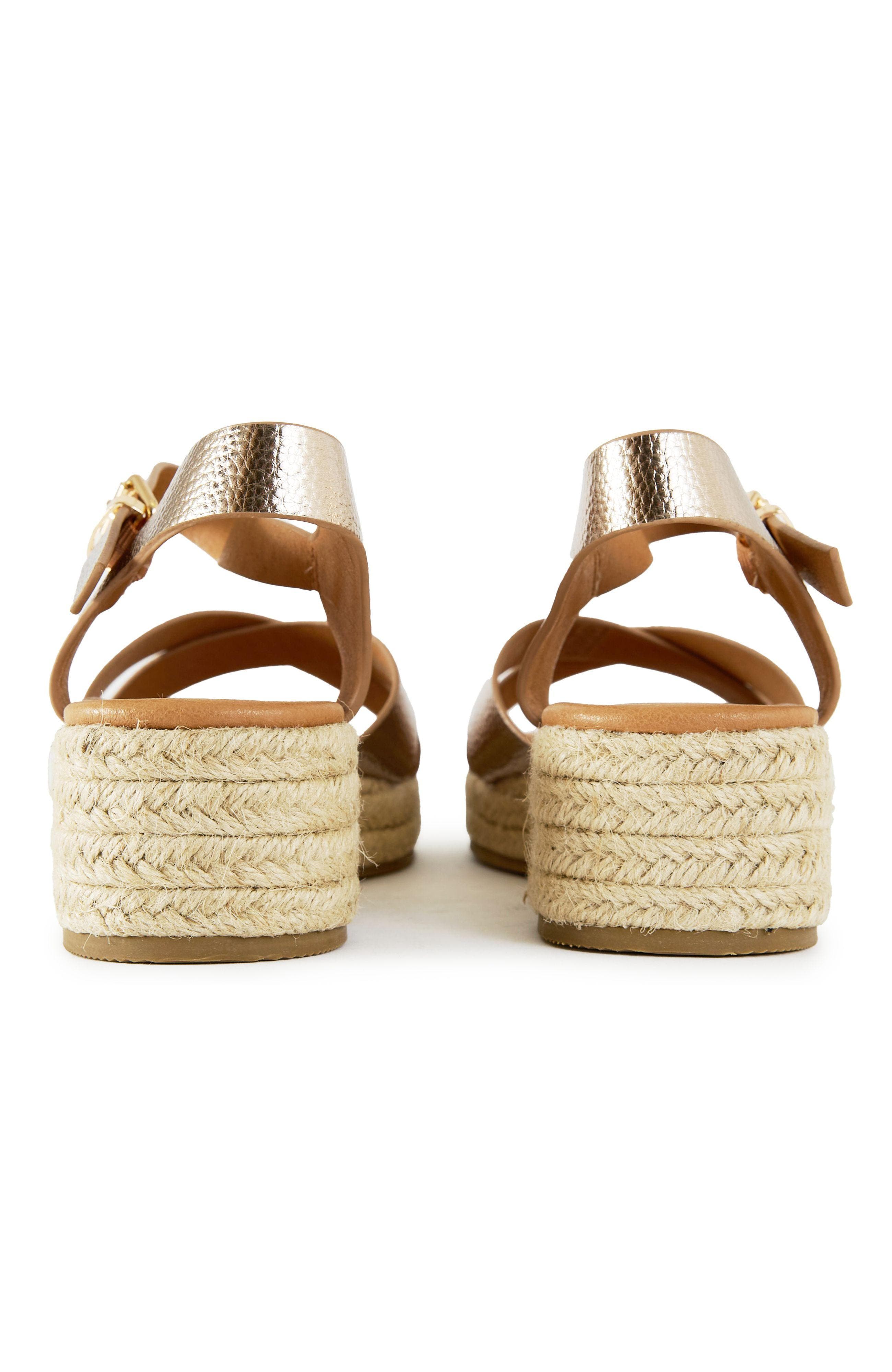Pekoe Espadrille Ankle Strap Sandals, Alternate, color, Gold